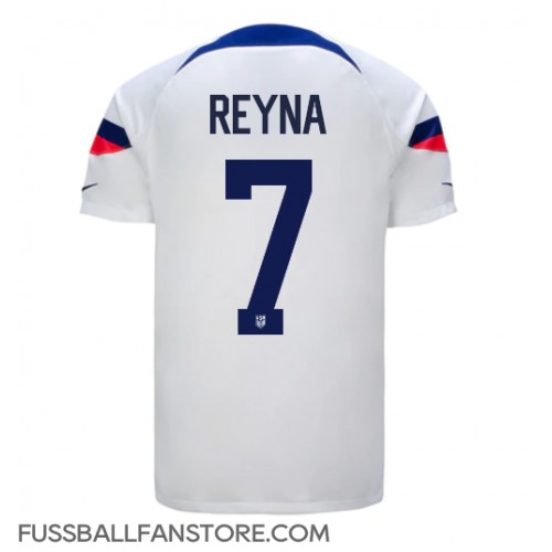 Vereinigte Staaten Giovanni Reyna #7 Replik Heimtrikot WM 2022 Kurzarm